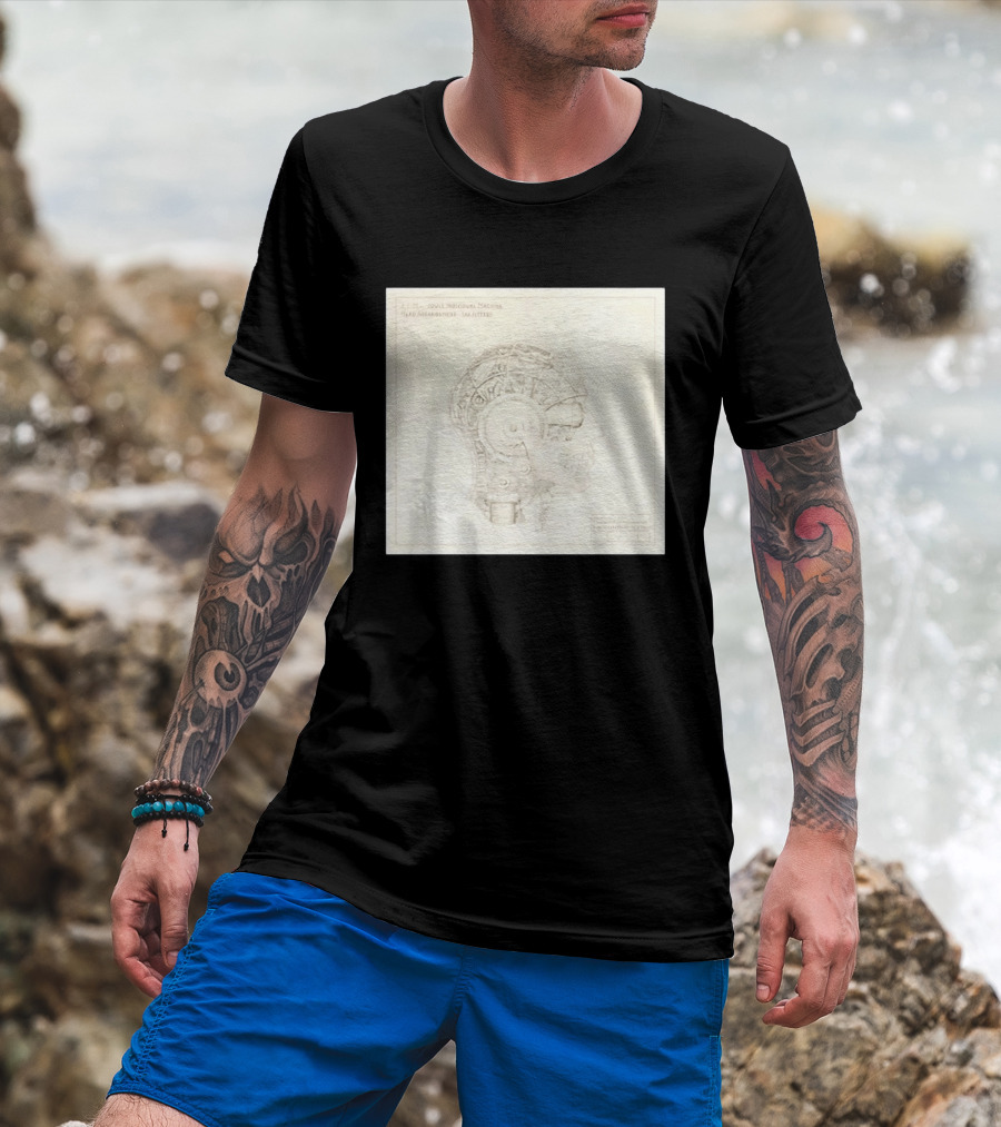 VisionQuest JIM Joule Individual Machine Head Blueprint Drawing T-Shirt