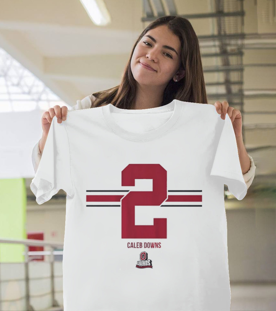 Caleb Downs Number 2 Ohio State Buckeyes Football Legends T-Shirt