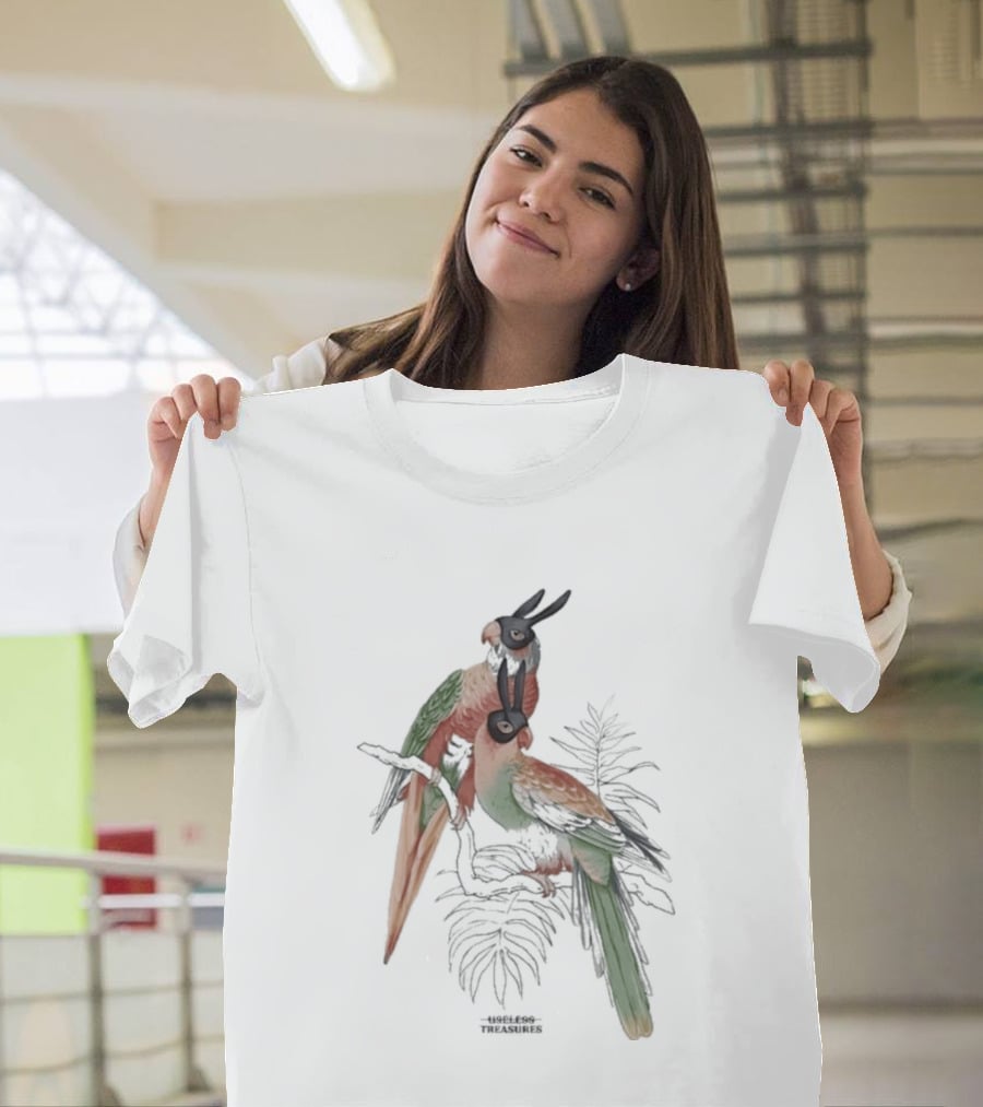 Gemini Useless Treasures Parrots With Palm Leaves T-Shirt