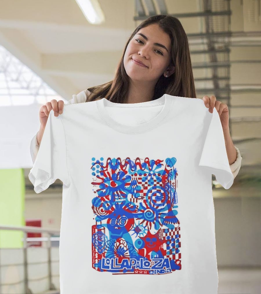 Lollapalooza India Festival Live Music Concert Vibrant Symbolic T-Shirt
