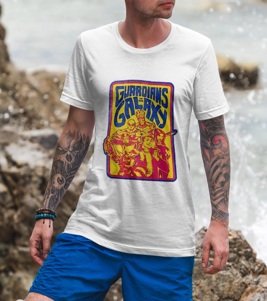 Guardians Of The Galaxy Star Lord Groot Rocket Drax Gamora Marvel T-Shirt