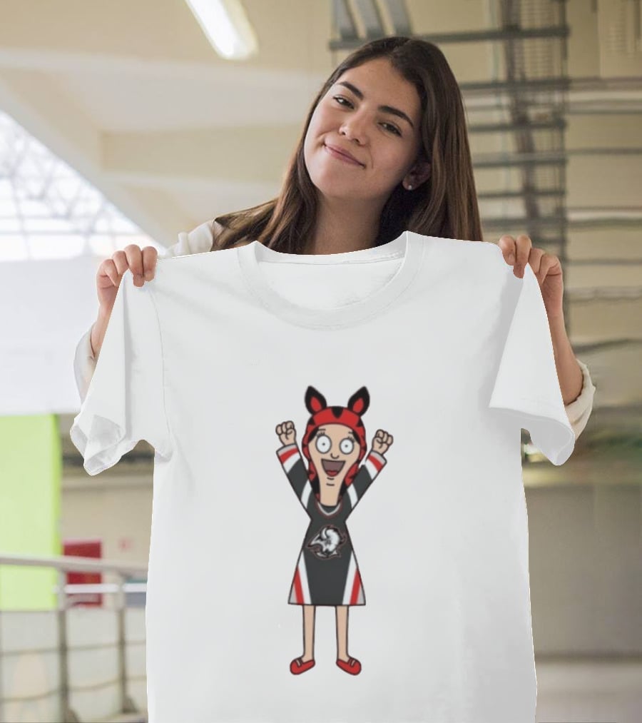 Tina Belcher Buffalo Sabres Bob's Burgers Fan Mashup T-Shirt
