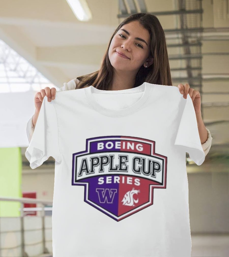 Boeing Apple Cup Series Washington Huskies W Vs Washington State Cougars T-Shirt