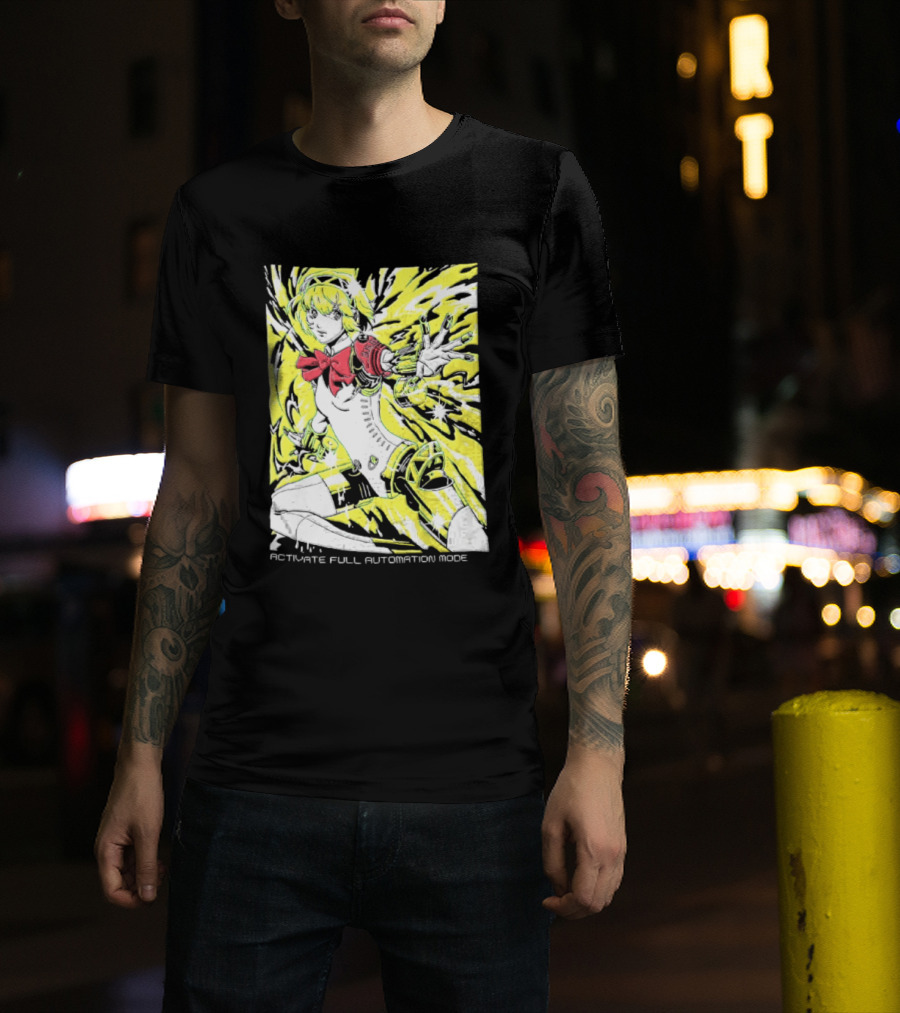 Aigis Persona 3 SEES Activate Full Automation Mode T-Shirt