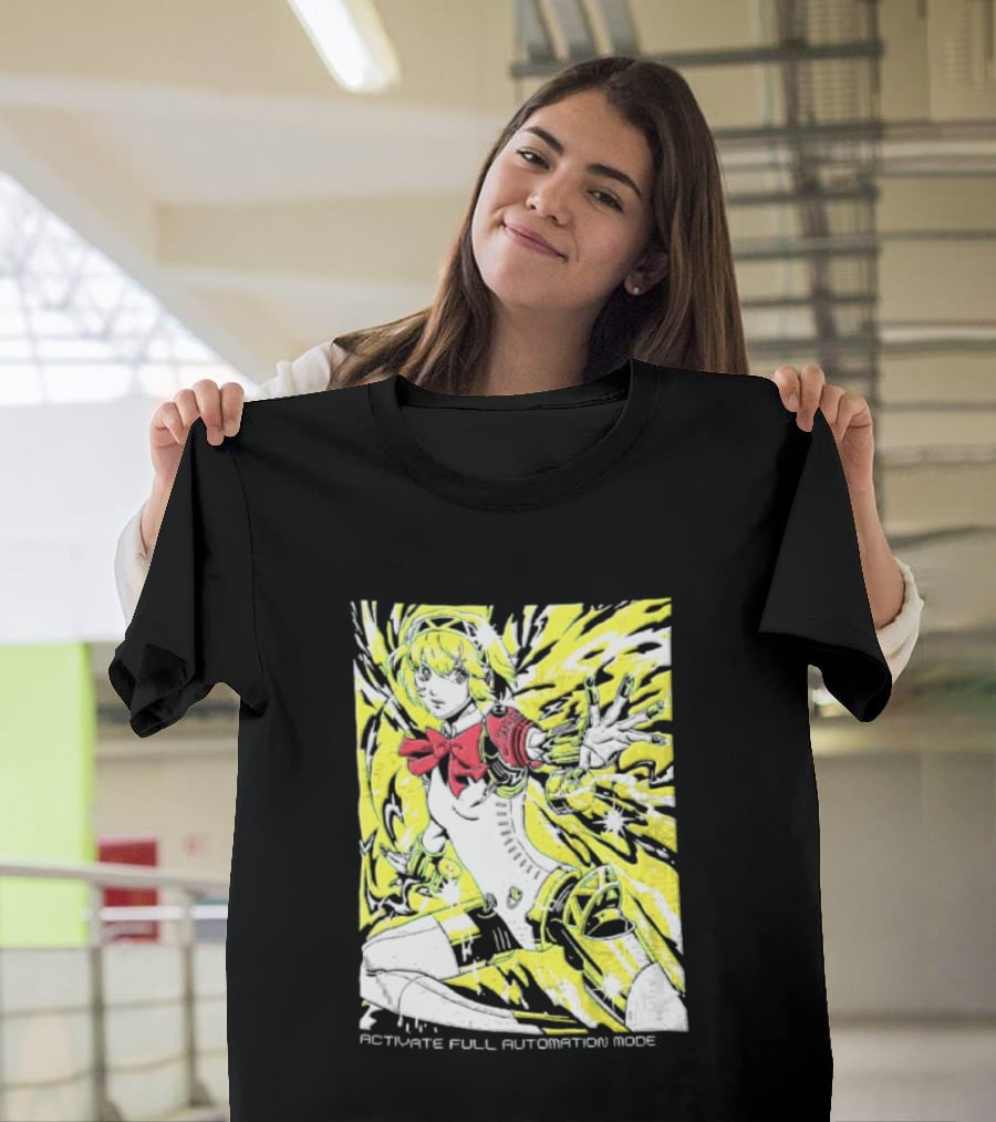 Aigis Persona 3 SEES Activate Full Automation Mode T-Shirt