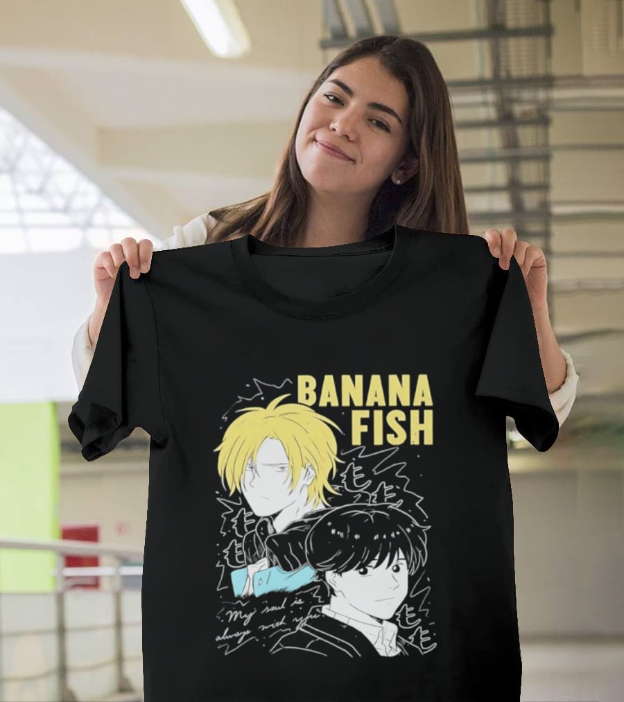 Banana Fish Ash And Eiji My Soul Is Always With You Anime Duo T-Shirt