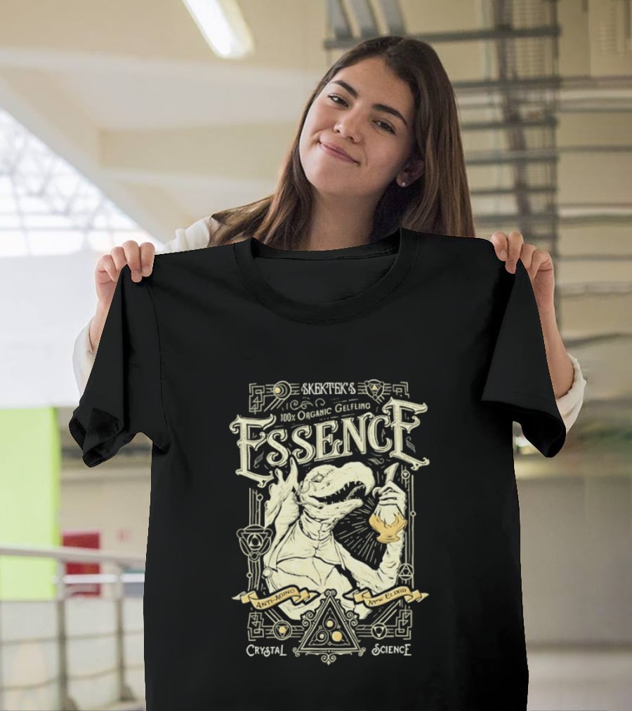 SkekTek's 100 Percent Organic Gelfling Essence Anti Aging New Elixir Crystal Science T-Shirt