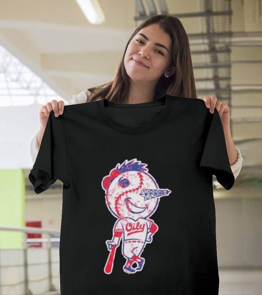 Tulsa Drillers Oily Distressed Baseball T-Shirt