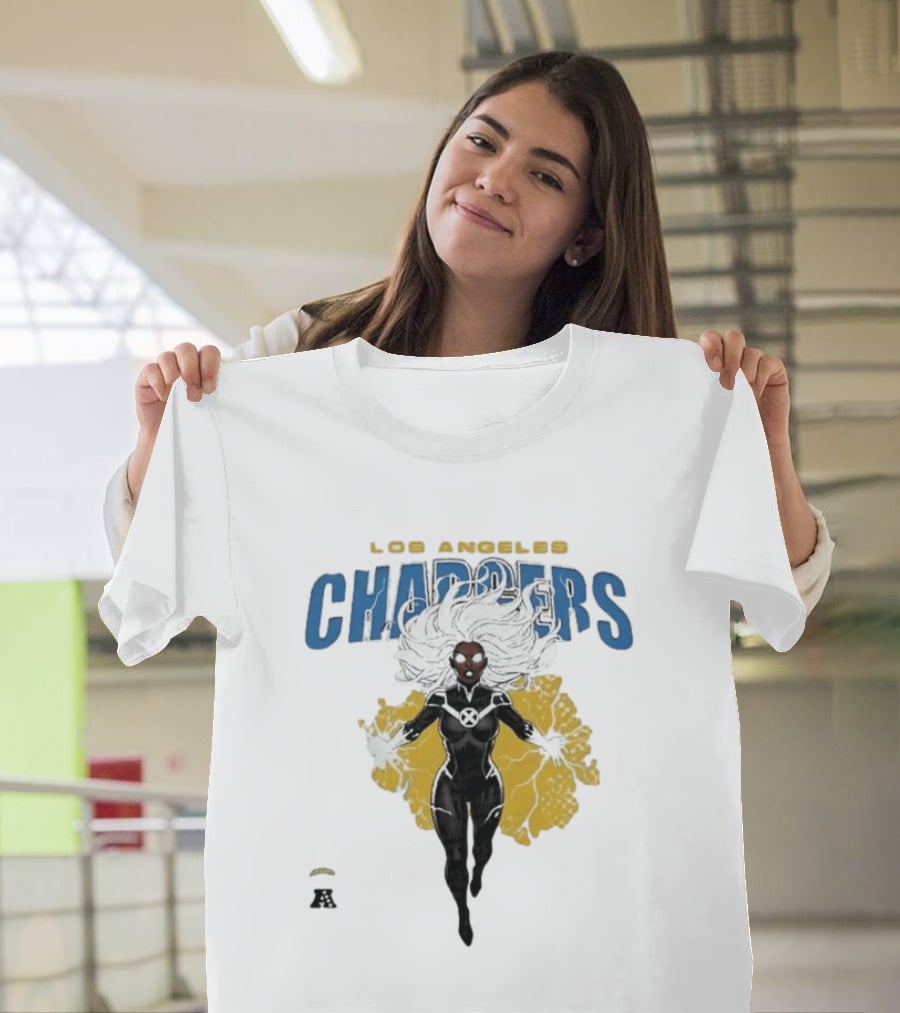 Los Angeles Chargers Storm X Men Marvel T-Shirt