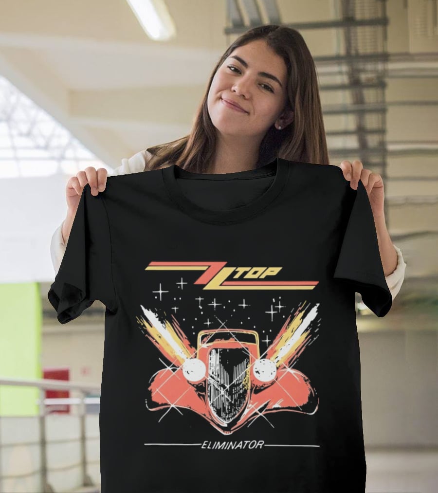 ZZ Top Eliminator Hot Rod Classic Rock Billy Gibbons T-Shirt