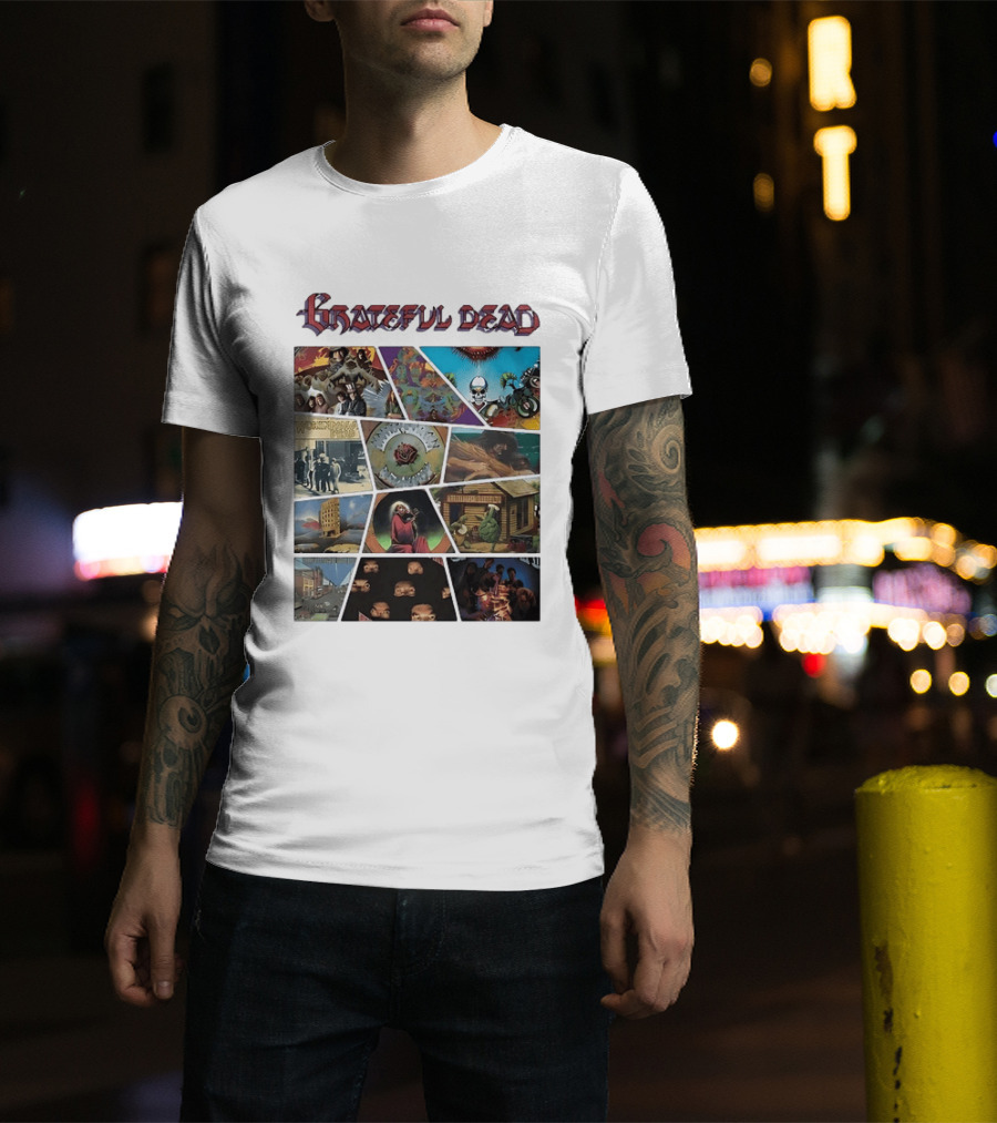 Grateful Dead Iconic Album Covers And Music History T-Shirt
