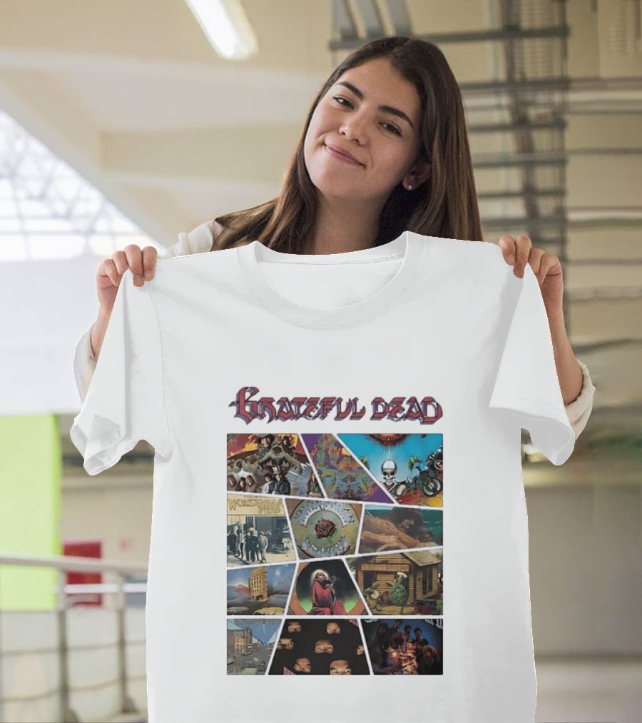 Grateful Dead Iconic Album Covers And Music History T-Shirt