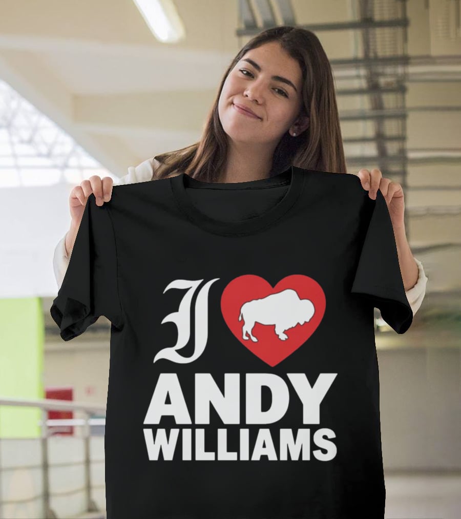 Andy Williams 2026 I Heart Buffalo T-Shirt