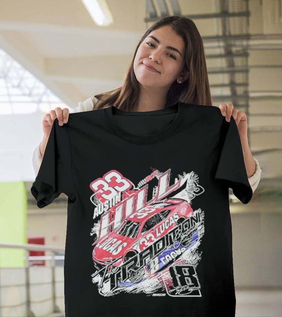 Austin Hill 33 Lucas Oil RCR NASCAR Racing Car Classic Ink T-Shirt