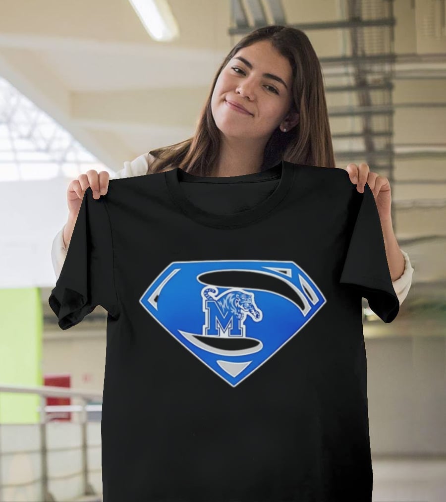 Superman Memphis Tigers NCAA College Basketball T-Shirt