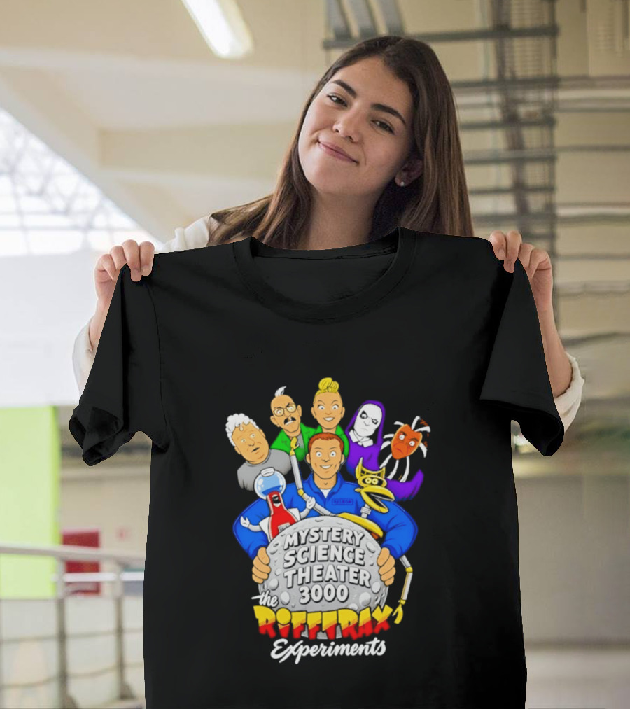 Mystery Science Theater 3000 RiffTrax Experiments With Iconic Robots And Characters T-Shirt
