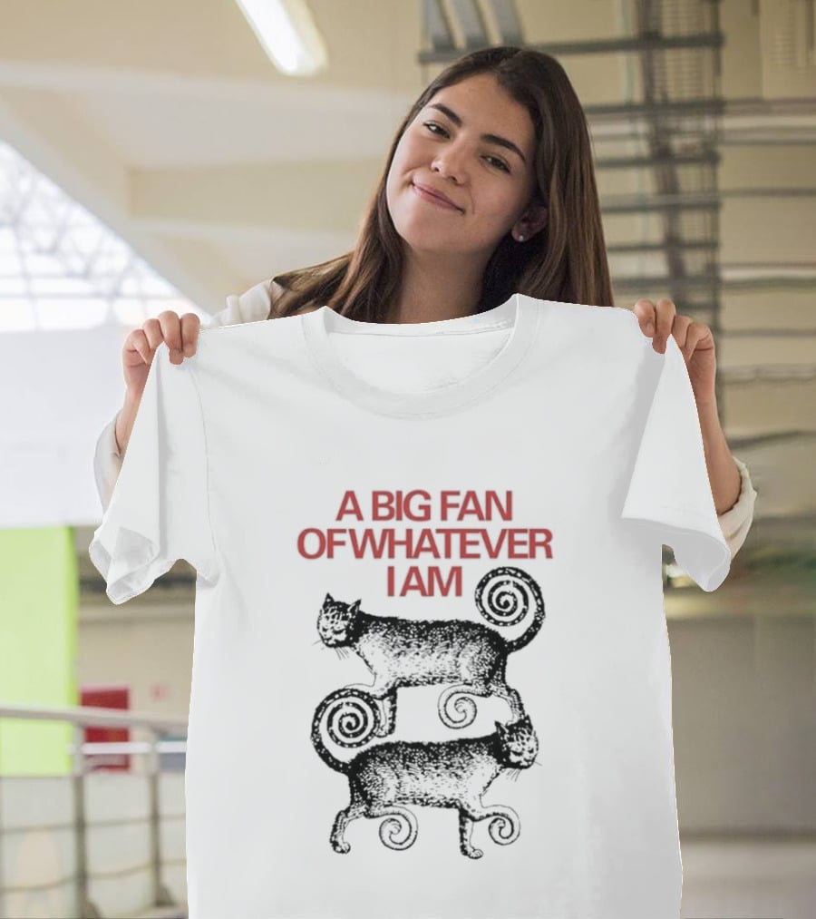 A Big Fan Of Whatever I Am Spiral Cats T-Shirt