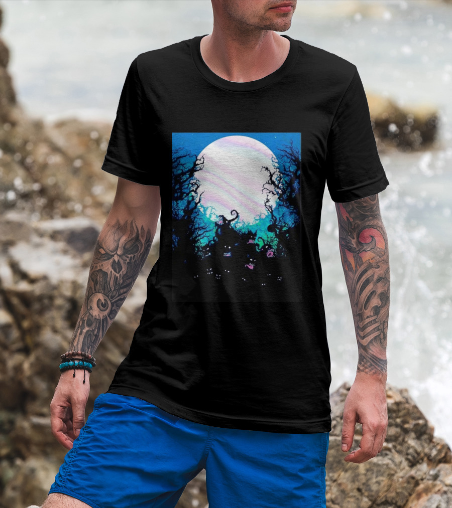 Gallows Orchestra Of Wolves Collection Full Moon Enchanted Forest Creatures T-Shirt