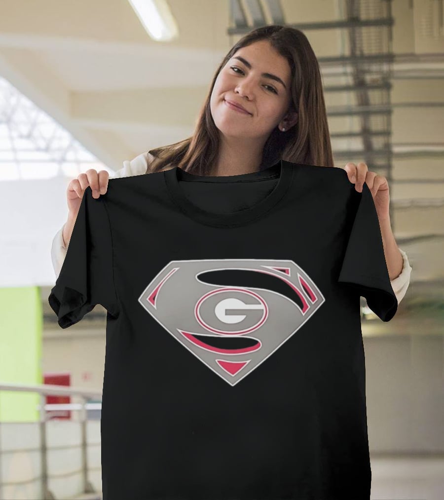 Georgia Bulldogs Superman UGA College Football G T-Shirt