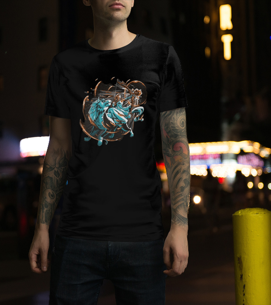 Princess Zelda And Wolf Link Adventure The Legend Of Zelda Breath Of The Wild T-Shirt
