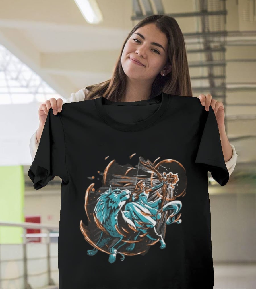Princess Zelda And Wolf Link Adventure The Legend Of Zelda Breath Of The Wild T-Shirt