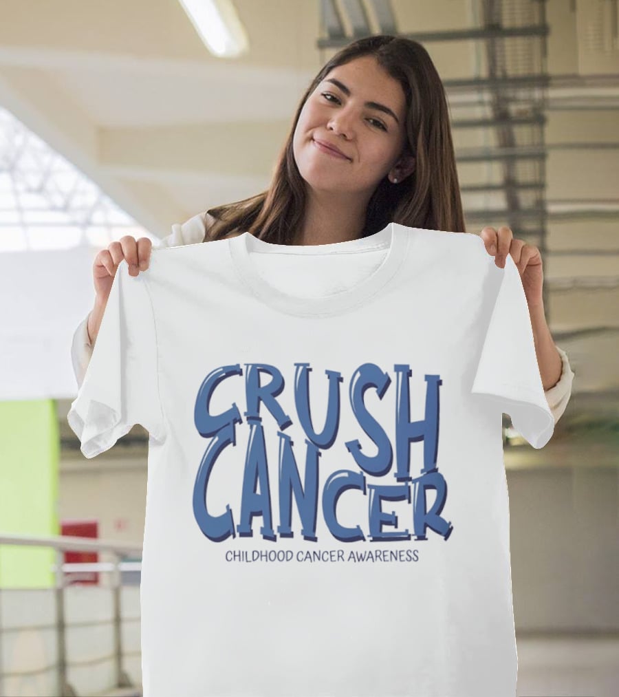 Crush Cancer Childhood Cancer Awareness T-Shirt