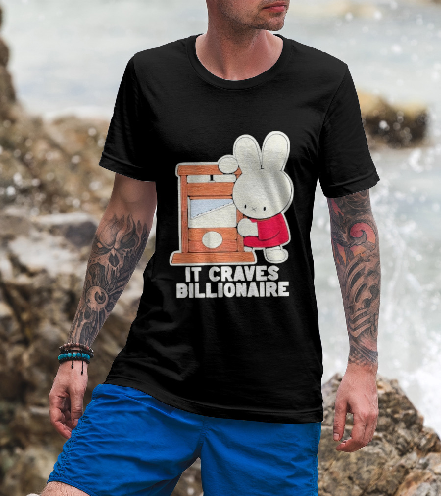 Villionaire Rabbit It Craves Billionaire Guillotine Red T-Shirt