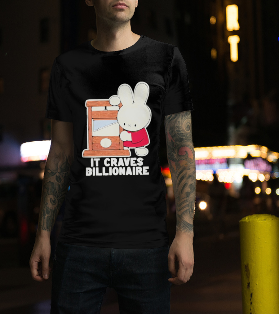 Villionaire Rabbit It Craves Billionaire Guillotine Red T-Shirt