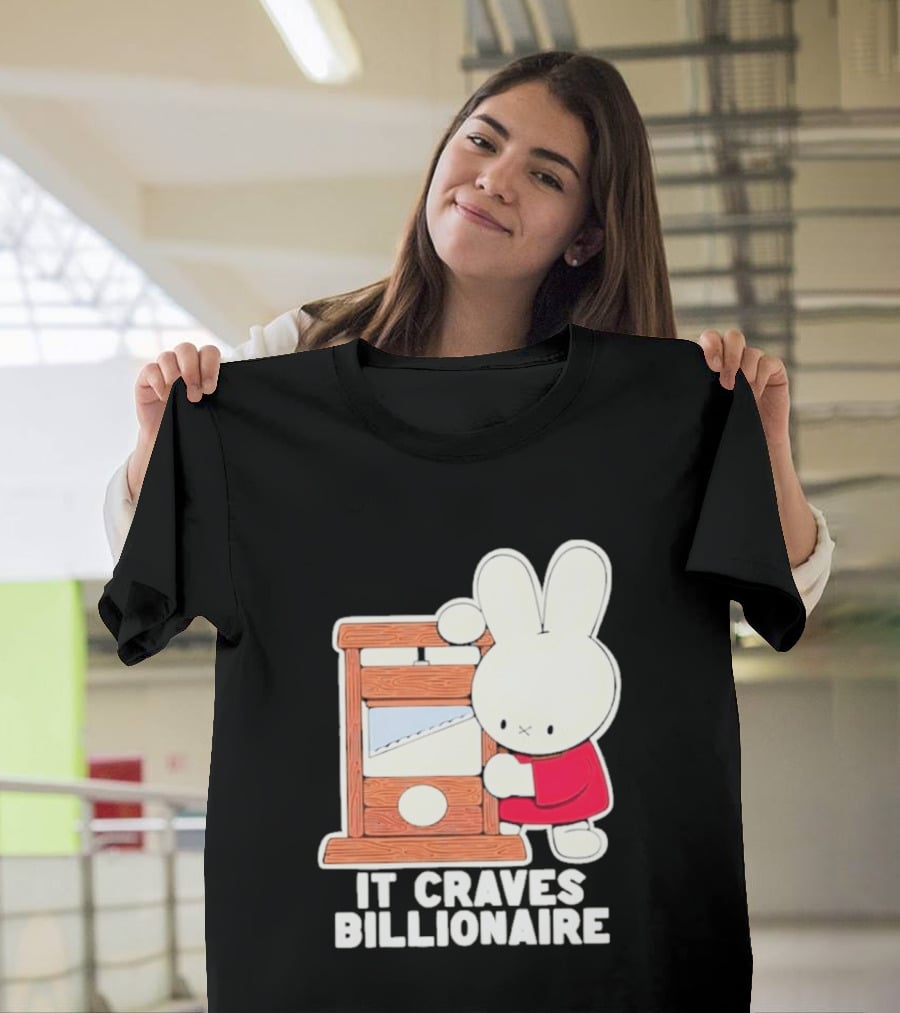 Villionaire Rabbit It Craves Billionaire Guillotine Red T-Shirt