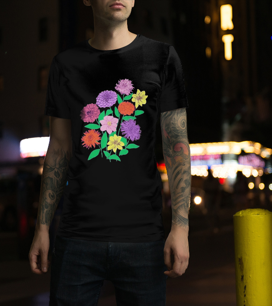 Jane Colby Colorful Floral Arrangement T-Shirt