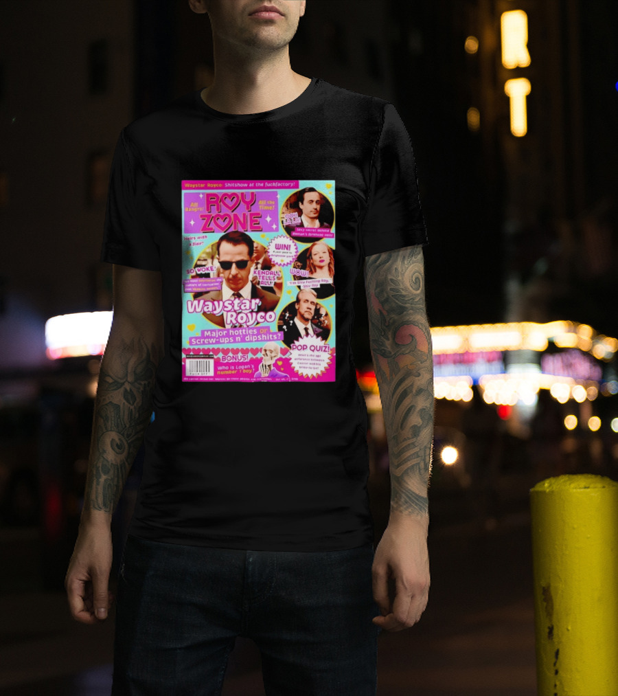 Roy Zone Waystar Royco Magazine Cover Kendall Tells All Roman Shiv Connor Roy T-Shirt