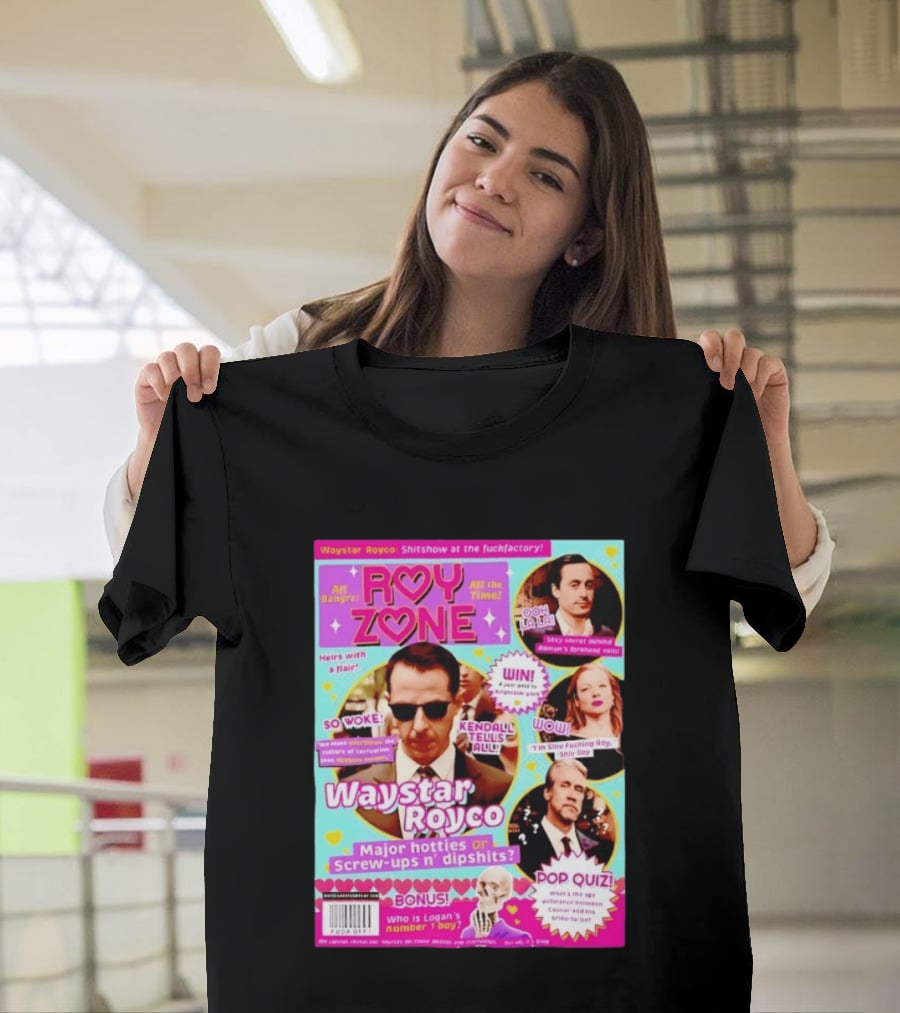 Roy Zone Waystar Royco Magazine Cover Kendall Tells All Roman Shiv Connor Roy T-Shirt