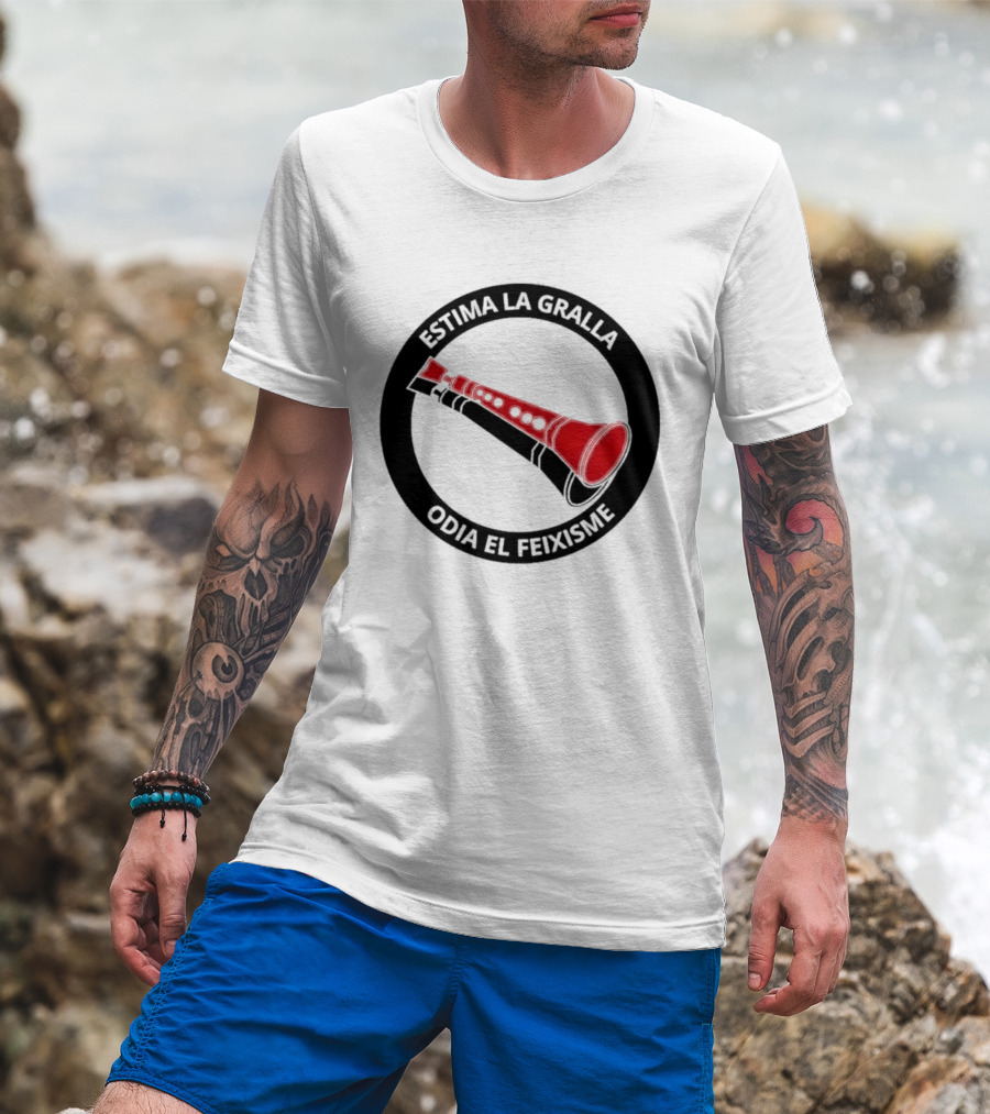 Estima La Gralla Odia El Feixisme Red Gralla T-Shirt