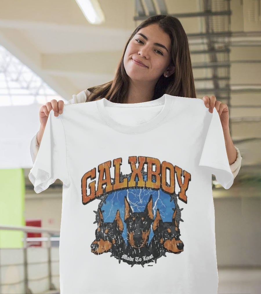 GalxBoy Made To Last Doberman Trio Bold Presence T-Shirt