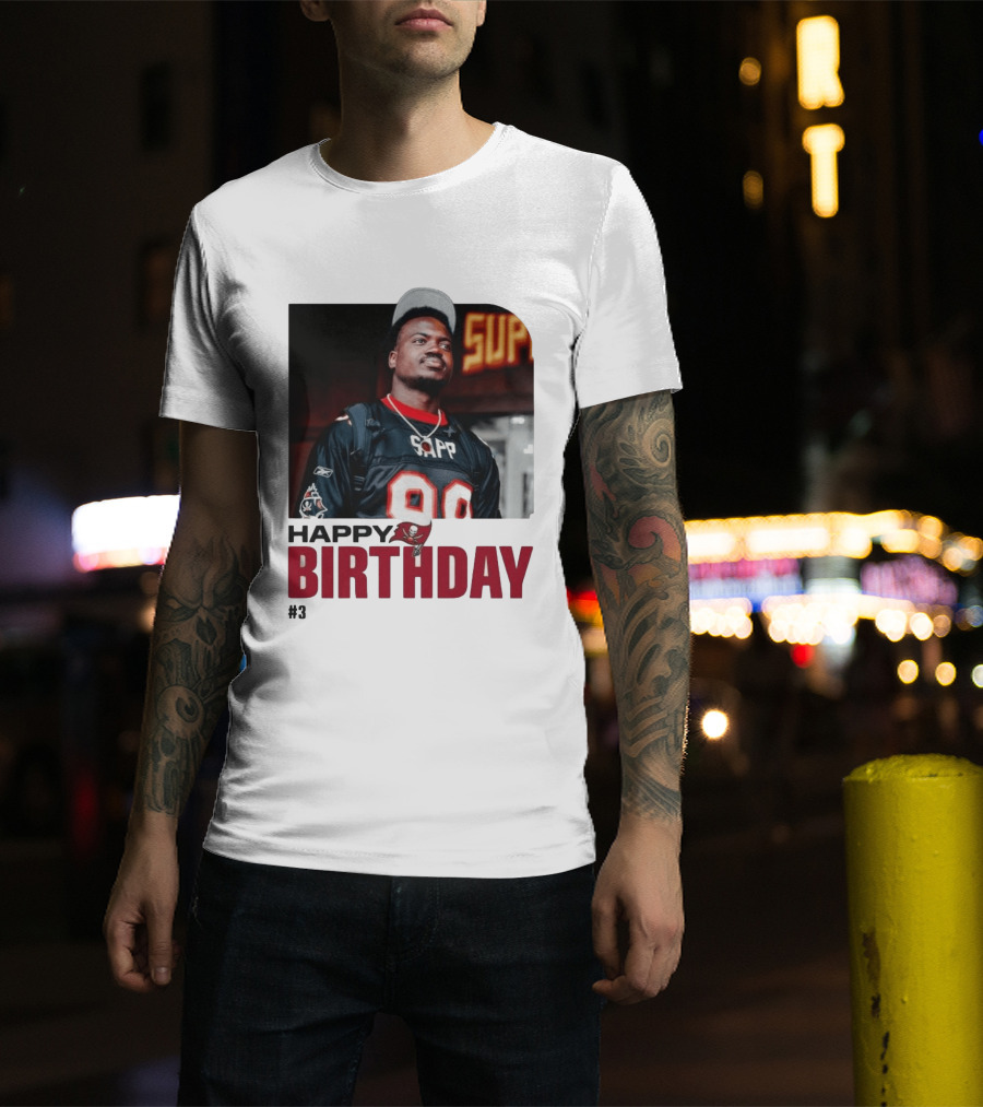 Happy Birthday Rueben Jr. Sapp Jersey #3 Football T-Shirt