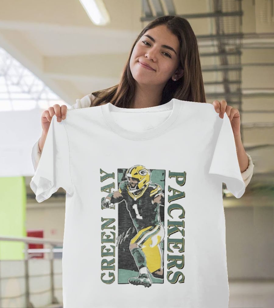 Jordan Love Green Bay Packers Football Jersey T-Shirt