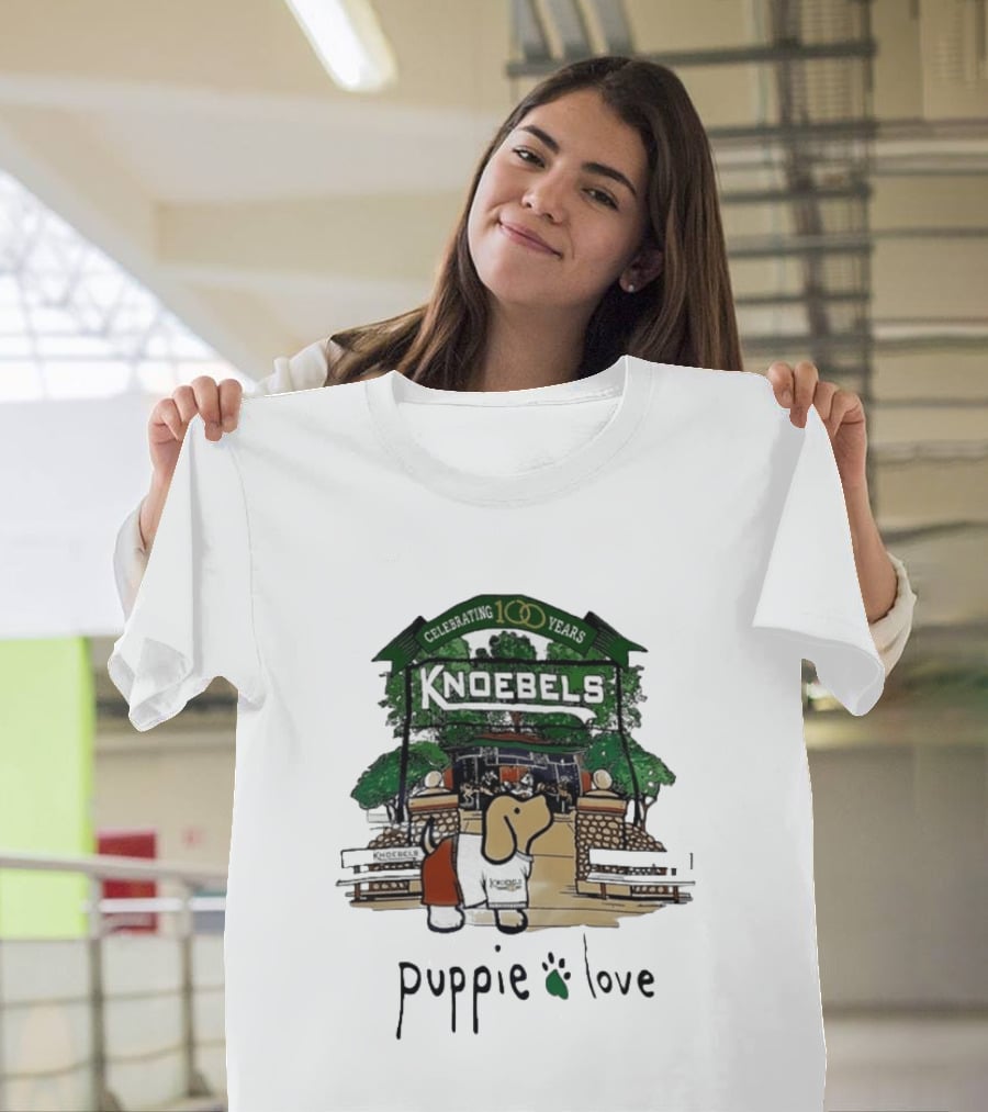 Celebrating 100 Years Knoebels Puppie Love T-Shirt