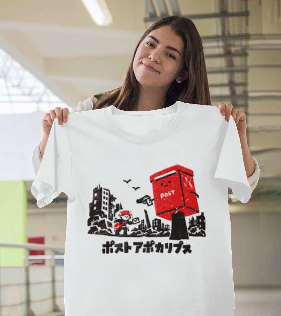 Mailman And Post Box Post Apokaripusu Japan Mail Service T-Shirt