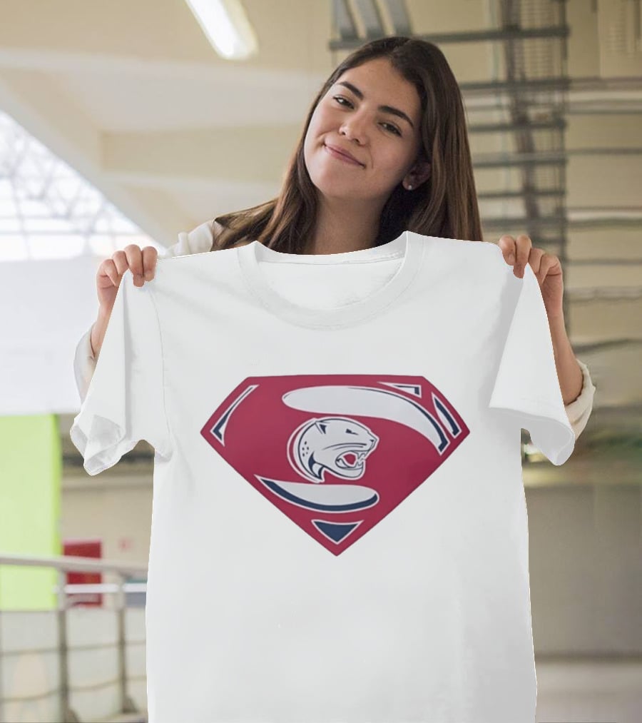 Panther S Emblem Superhero Sports Team Power T-Shirt