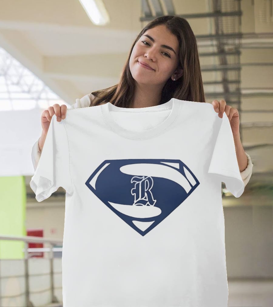 R Shield Emblem Superhero Inspired Crest T-Shirt