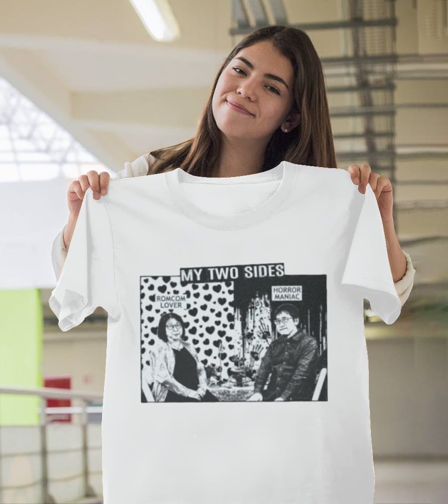 Rumiko Takahashi And Junji Ito My Two Sides Romcom Lover Horror Maniac T-Shirt