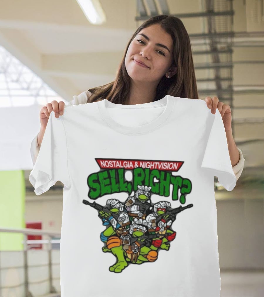 Nostalgia Nightvision TMNT Sell Right T-Shirt
