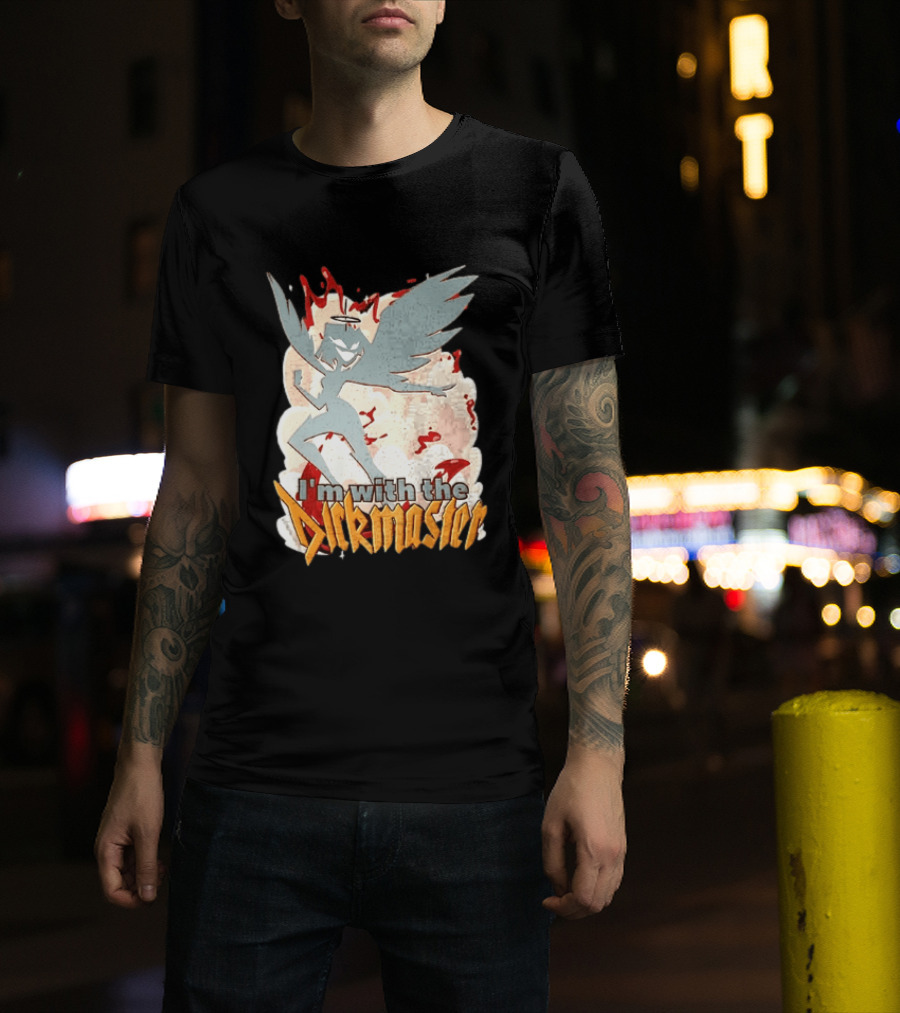 I'm With The Dickmaster Lute Hazbin Hotel Winged T-Shirt