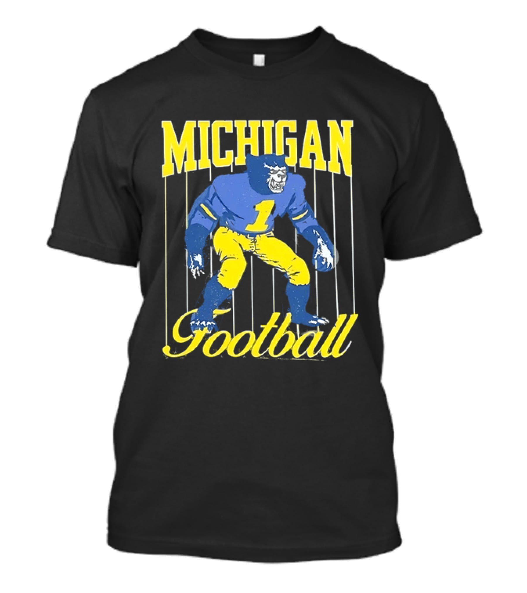 Michigan Football Wolverine Number One Classic Sports T-Shirt