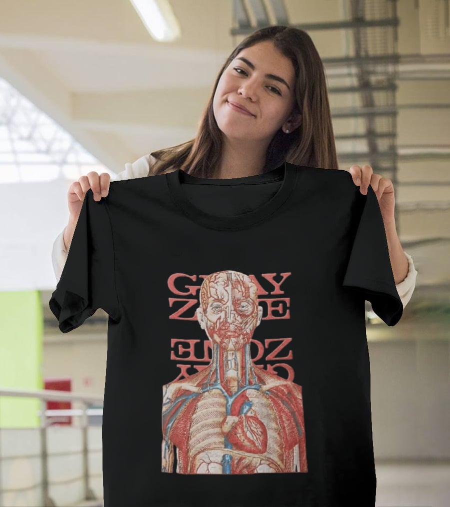 Gray Zone Anatomy Heart Illustration Adults Medical Revolutionize T-Shirt