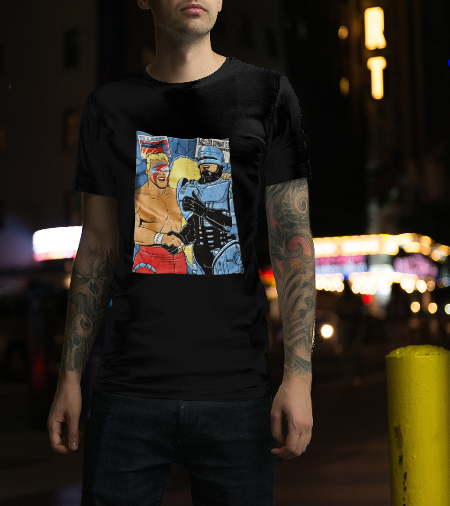 Ultimate Warrior TJ Lazer Robocop Capital Combat 90 T-Shirt