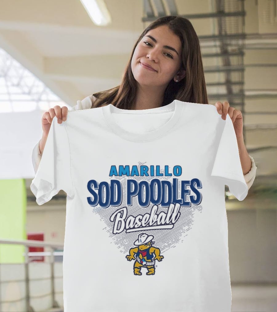 Amarillo Sod Poodles Baseball Team Logo MiLB T-Shirt