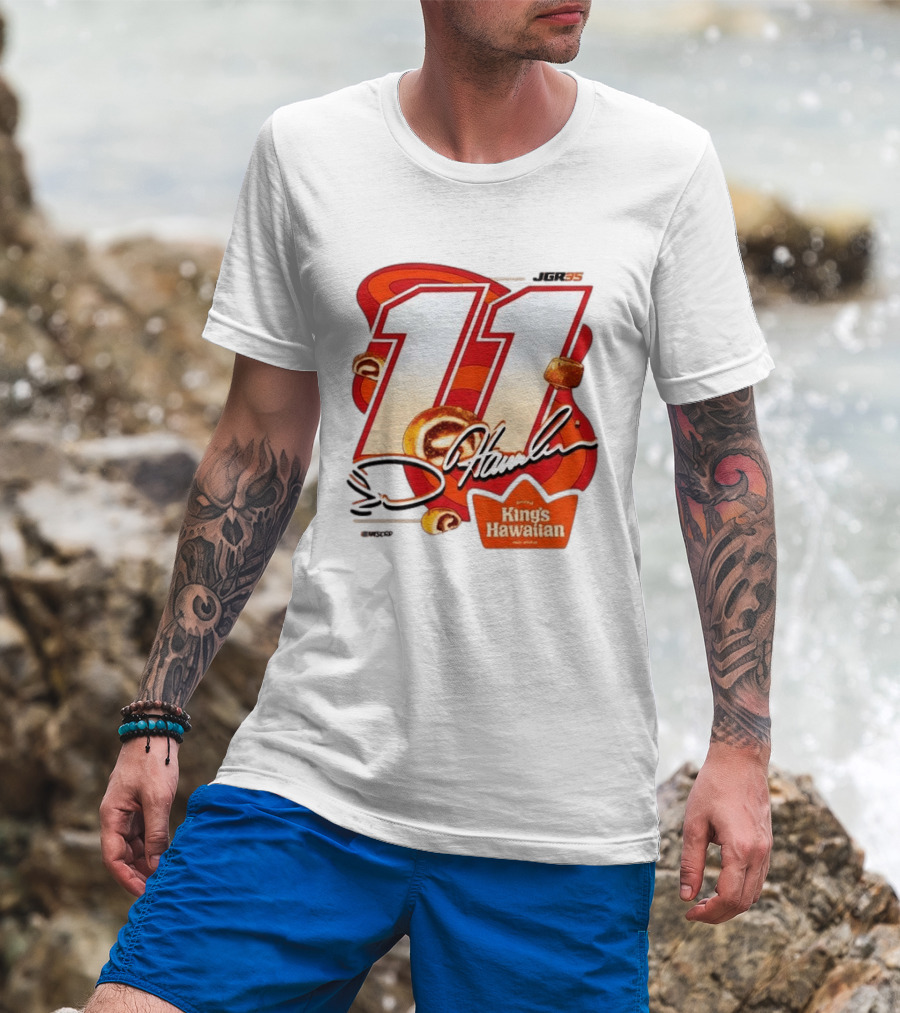 Denny Hamlin 11 JGR Nascar King's Hawaiian Cinnamon Bites T-Shirt