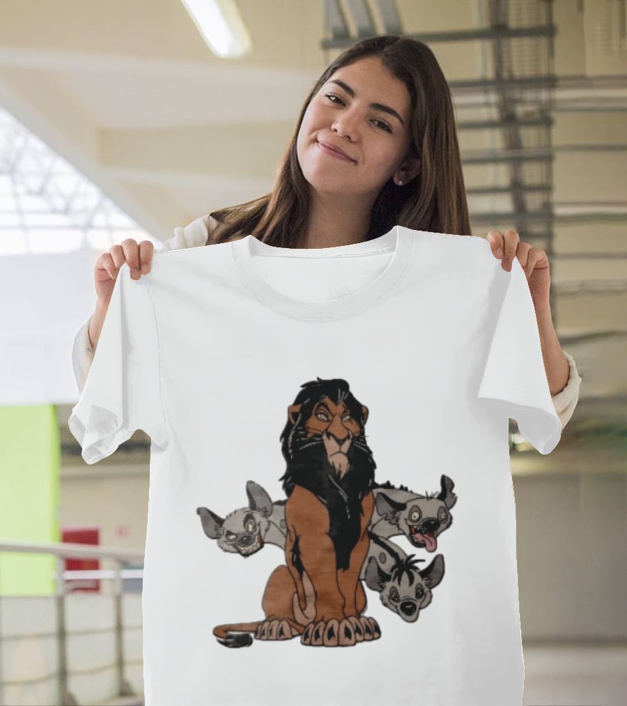 Disney The Lion King Scar And Hyenas Cartoon Characters T-Shirt