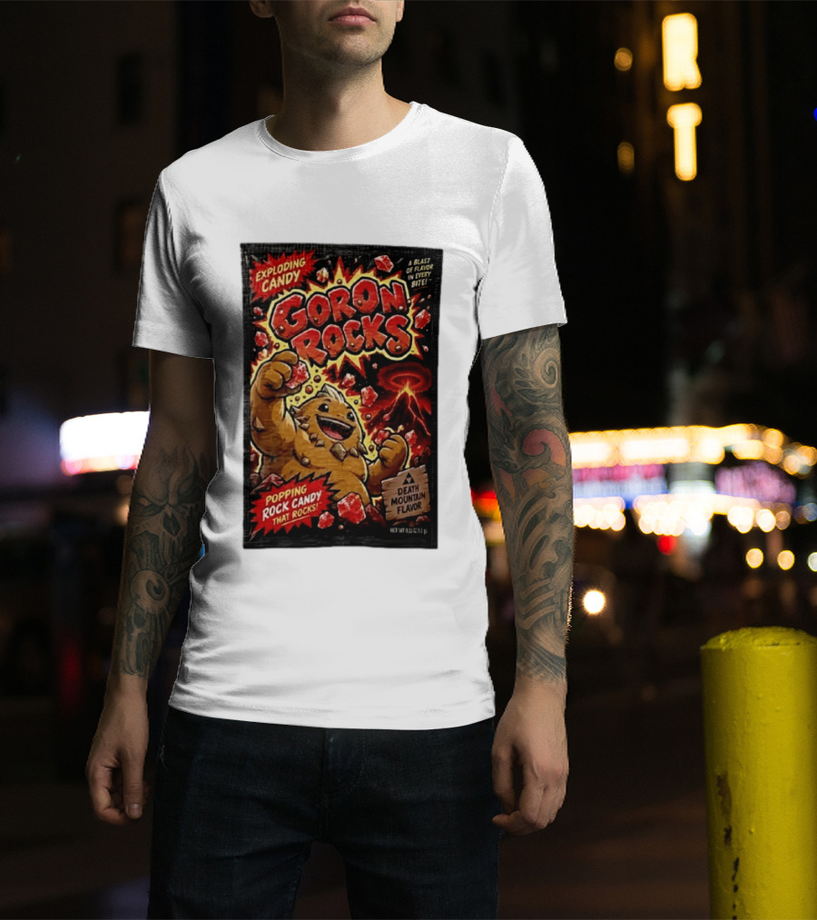 Exploding Candy Goron Rocks Death Mountain Flavor Popping Rock Candy That Rocks T-Shirt